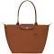 Tote Bag M Le Pliage Green Cognac Longchamp