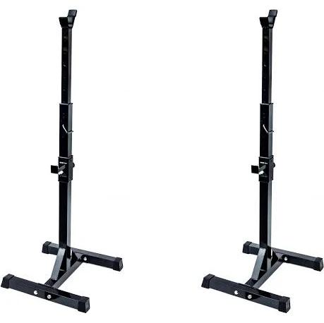 Pair of Adjustable Rack Sturdy Steel Squat Barbell Bench Press Stands GYM/HOME