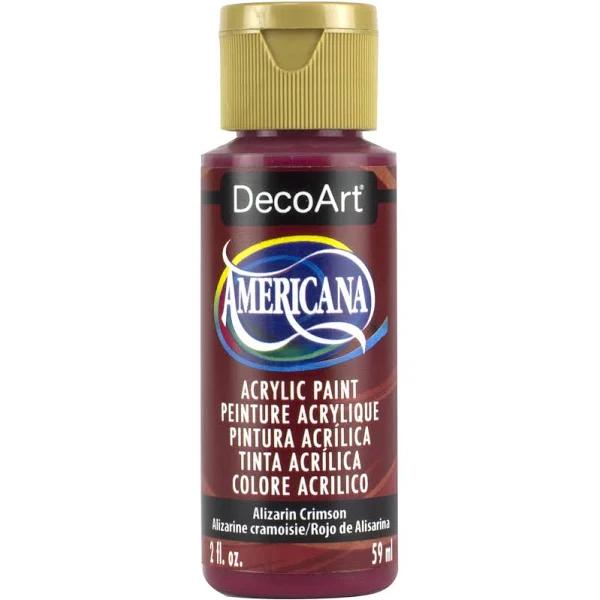 DecoArt Americana Acrylic Paint, 2-Ounce, Alizarin Crimson