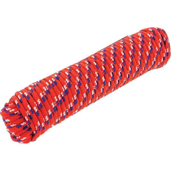 Hulk 4x4 Durable Diamond Braid Poly Rope/Cargo Strap - Red 30m