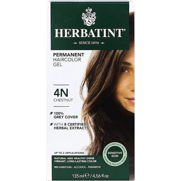 Herbatint, Permanent Haircolor Gel, 4N Chestnut