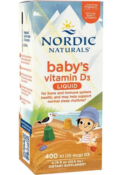 Nordic Naturals Baby's Vitamin D3 400IU 0.76 fl oz