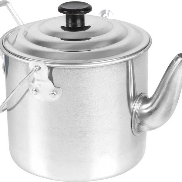 Wildtrak 2800ml Aluminium Billy Teapot Water Boiler - Silver