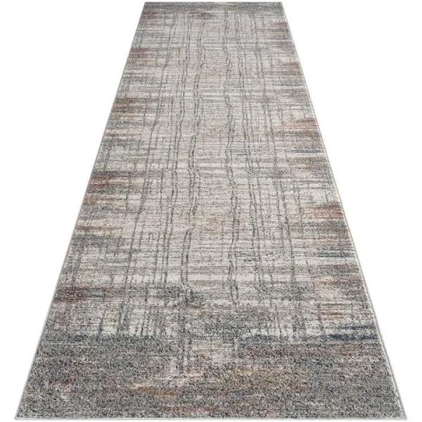 Kenny Grey Hallway Runner Polypropylene Rug - 80 x 150 cm