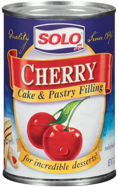 Solo Cake & Pastry Filling, Cherry - 12 oz can