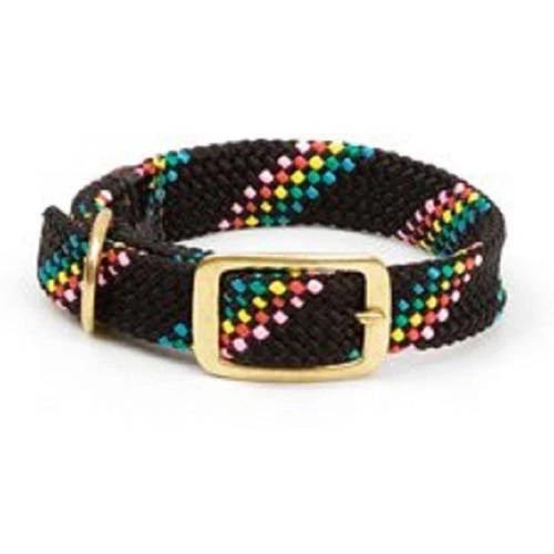 Mendota Doublebraided Collar 21" Black Confetti