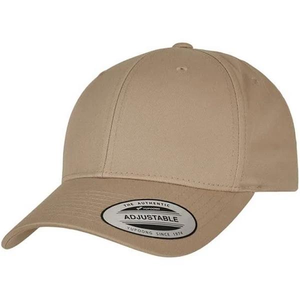 Yupoong Unisex Adult Flexfit Classic Curved Snapback Cap Khaki One Size