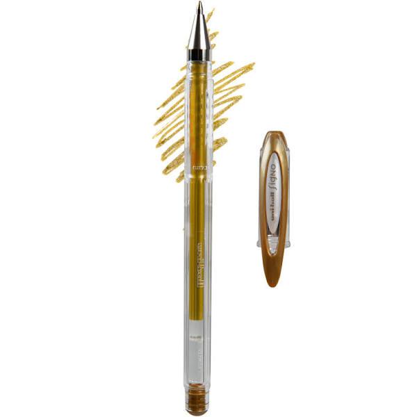 Uniball Signo Gel Metallic Gold Pen 0.8mm