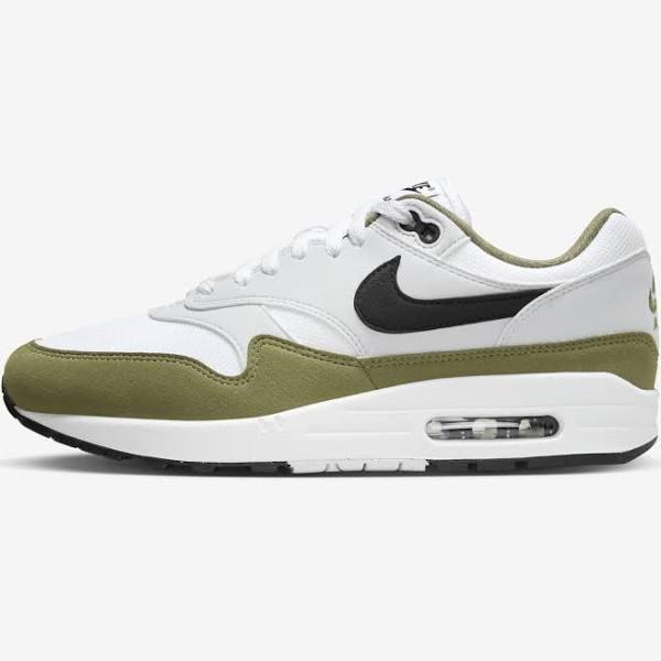 Nike Air Max 1 White Black Medium Olive