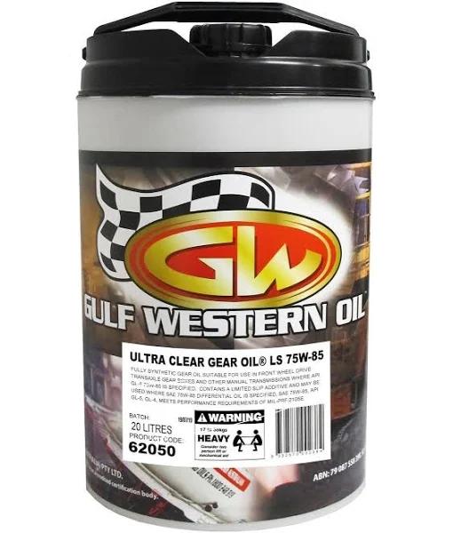 Gulf Western Ultra Clear Gear Oil Full Syn LS 75W-85