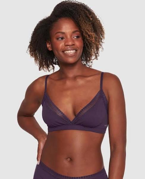 Sloggi Go Ribbed Wire-Free Bralette - Blueberry - M