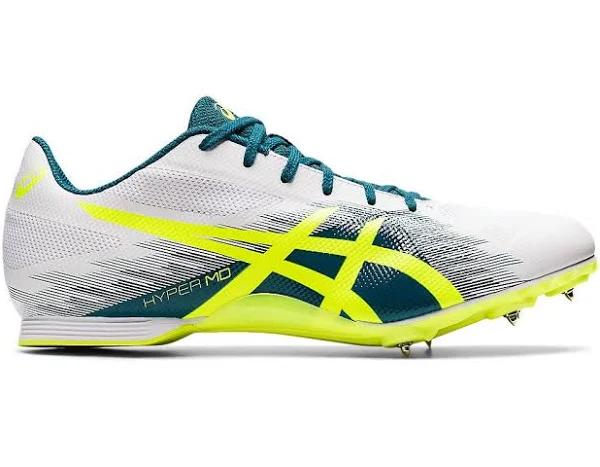 ASICS Hyper MD 7 - Track & Field Shoes - White/Safety Yellow 6