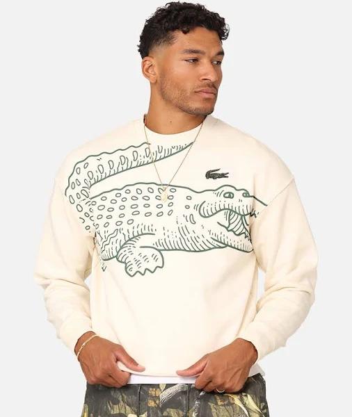 Lacoste Big Croc Loose Fit Sweatshirt Lapland - Size M