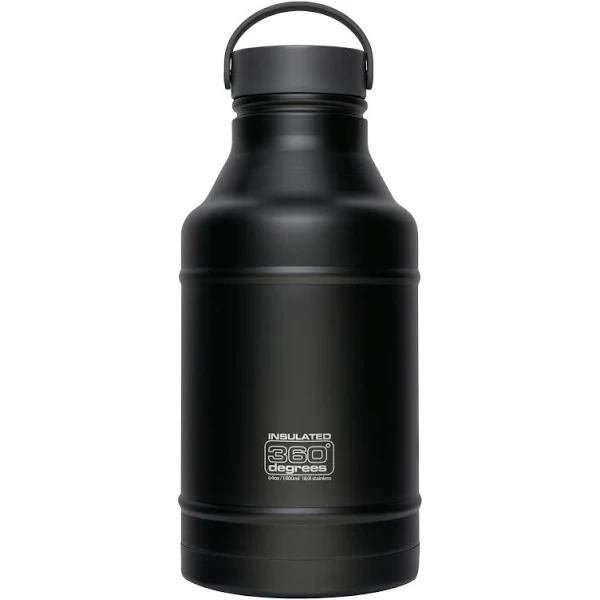 360 Degrees Stainless Steel Vacuum Insulated Growler Black