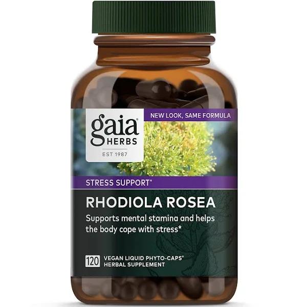 Gaia Herbs - Rhodiola Rosea - 120 Vegan Liquid Phyto-Caps