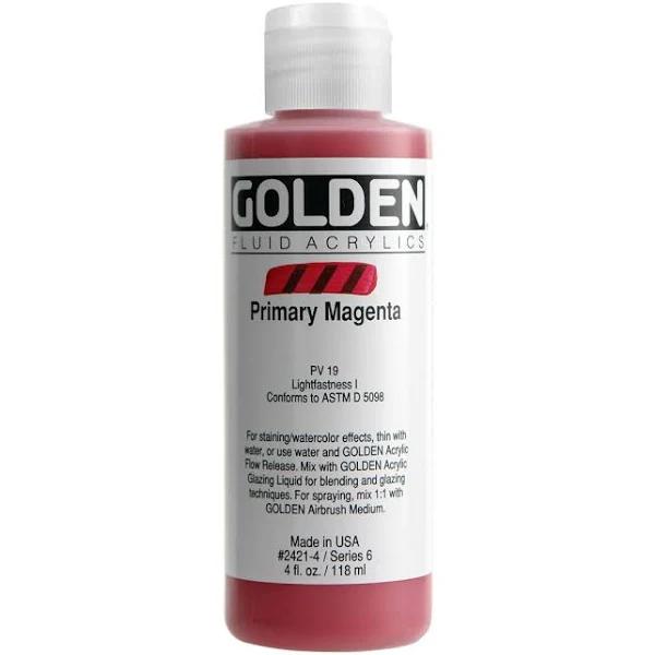 Golden Fluid Acrylic 118ml Primary Magenta