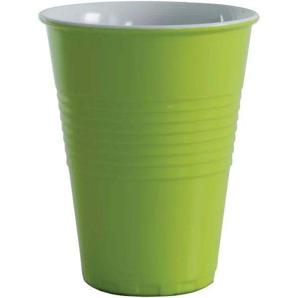 Serroni Miami Melamine 2 Tone Cup 400ml - Lime Green