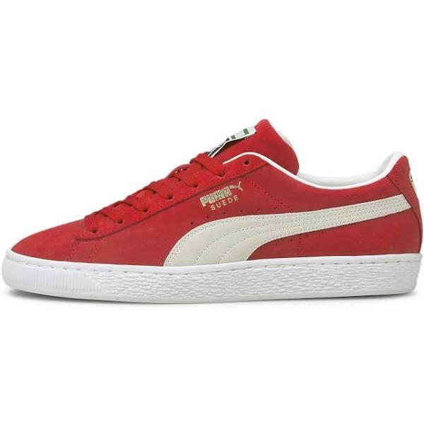 Suede Classic XXI Sneakers in High Risk Red/White, Size 6.5 by Puma