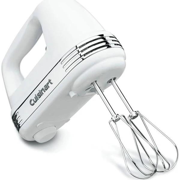 Cuisinart HM-90S Power Advantage Plus 9-Speed Handheld Mixer with Storage Case, White