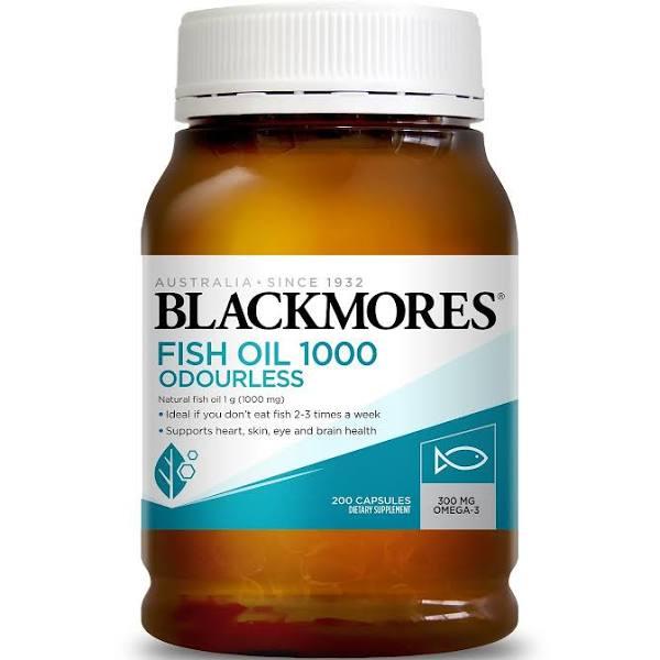 Blackmores Odourless Fish Oil 1000mg Capsules 200