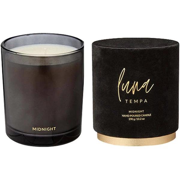 Tempa Large Luna Midnight Candle - 290g