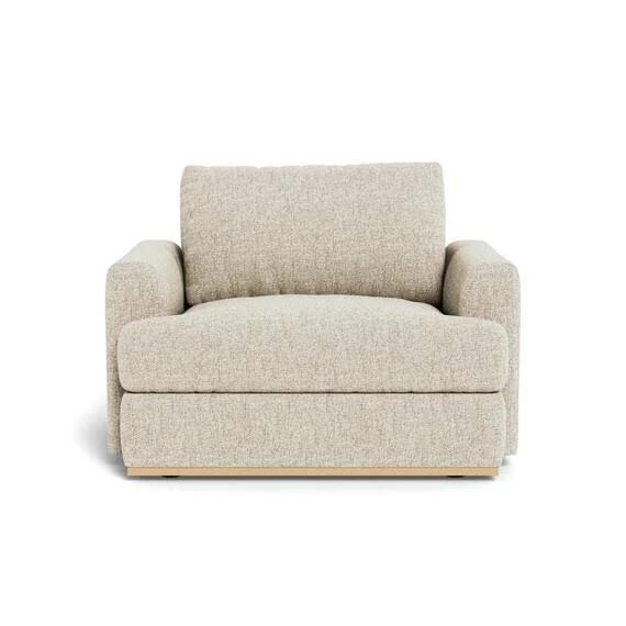 Nixon Fabric Armchair Oatmeal by Freedom