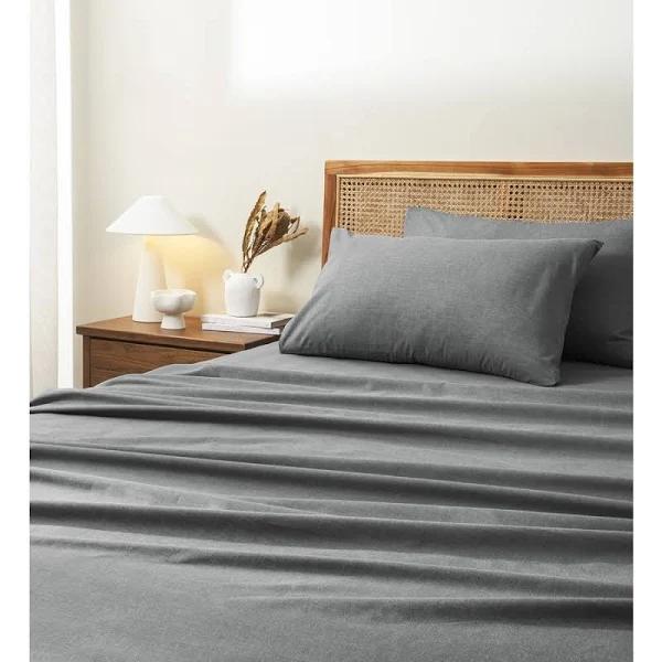 Tontine Chambray Sheet Set - Charcoal - Size King