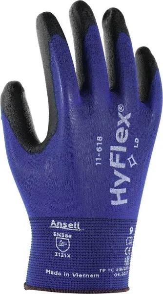 Ansell - 11-618 - HyFlex - Synthetic Glove - Blue - 8