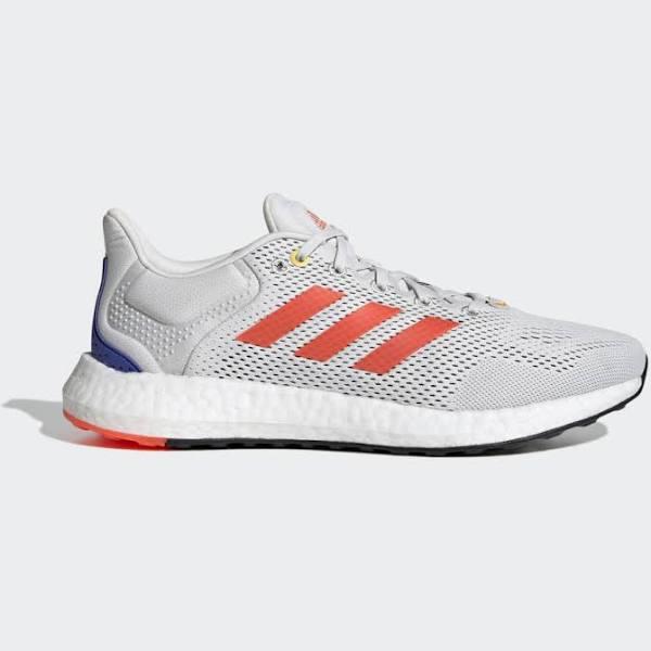 adidas-Pureboost 21 Shoes-Men-Crystal White / Solar Red / Sonic Ink-10.5