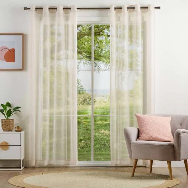 Brampton House Lily Sheer Eyelet Curtains