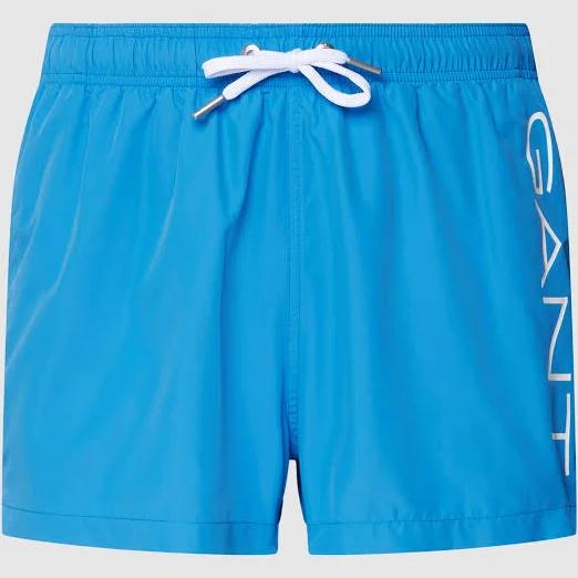 Gant Mens Lightweight Logo Swim Shorts - Day Blue