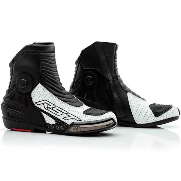 RST Tractech Evo III Short Boots White Black Size 39