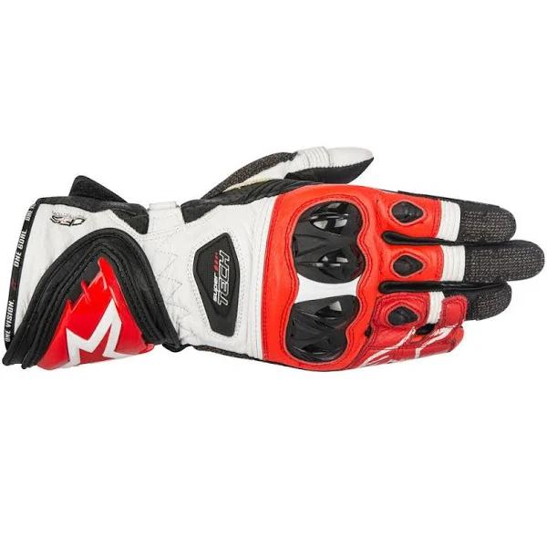 Alpinestars Supertech Gloves - Black White Red 3XL