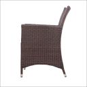 Gardeon 3pc Bistro Wicker Outdoor Furniture Set - Brown