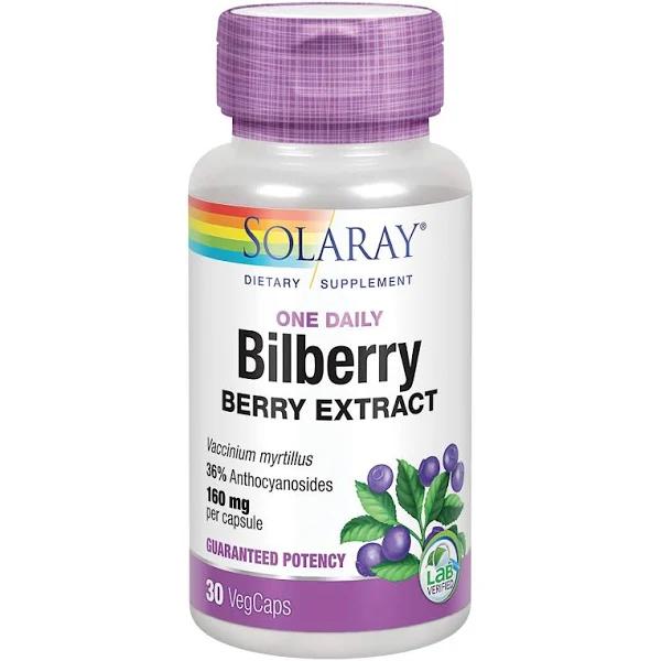 Solaray Bilberry 30 Capsules