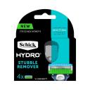 Schick Hydro Razor Blades Stubble Remover Refill 4 Pack