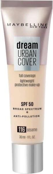 Maybelline Dream Urban Cover SPF50 Liquid Foundation - 116 Sesame