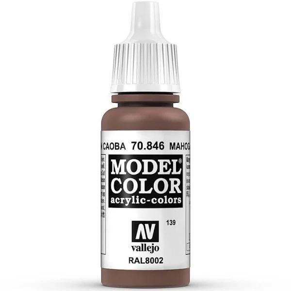 Vallejo Acrylic Paint Model Colour Mahogany Brown 17ml