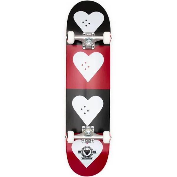 The Heart Supply Quad Black Red 7.75 Complete Skateboard