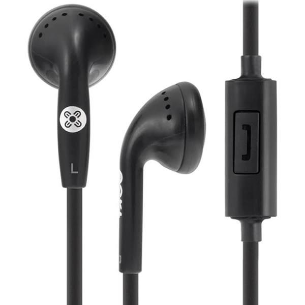 Moki Stereo Earphones In-Line Mic & Control - Black