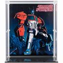 LEGO Optimus Prime 10302 Display Case, White Base / with Background 2