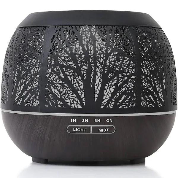 Essential Oil Diffuser Humidifier For Home: 400ml Ultrasonic Aroma Air Diffusers For Large Room - Aromatherapy Cool Mist Vaporizer with Timer & Led