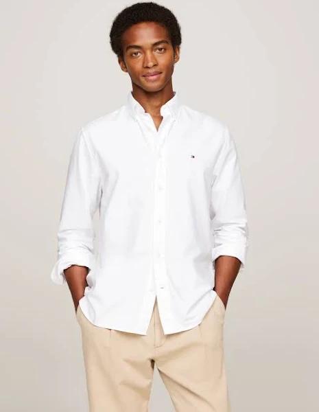 Tommy Hilfiger Regular Fit Oxford Shirt in White XS