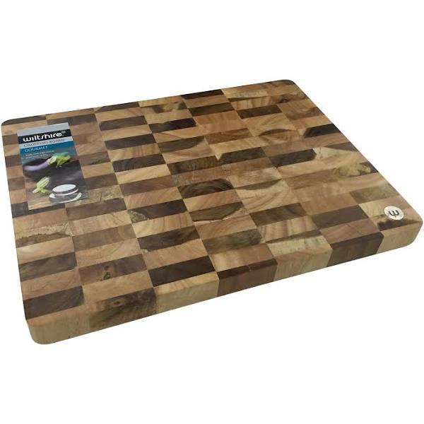 Wiltshire End Grain Chequered Chopping Board - 40 x 30 x 3cm