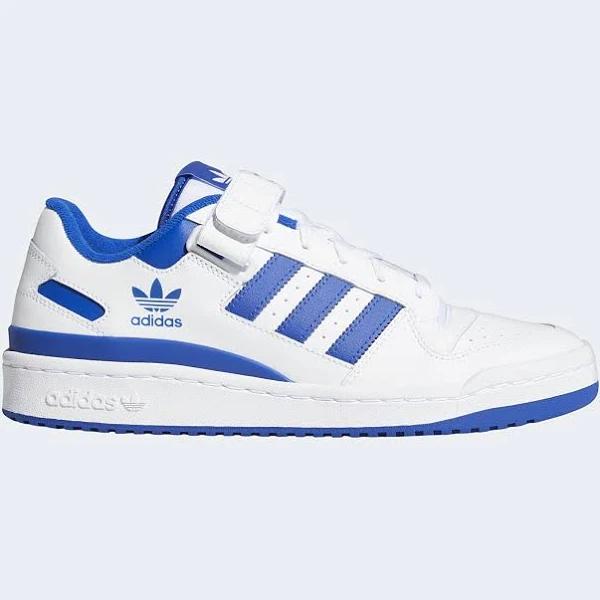 adidas-Forum Low Shoes-Men-Cloud White / Cloud White / Royal Blue-4