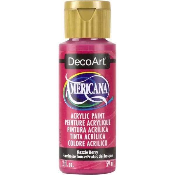 Americana Acrylic Paint 2oz Razzle Berry - Semi-Opaque