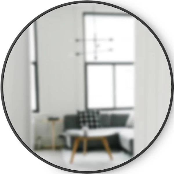 Umbra Hub Round Wall Mirror 94cm Black