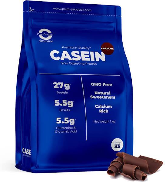 Pure Product Australia Micellar Casein 3kg Chocolate No Shaker Glass