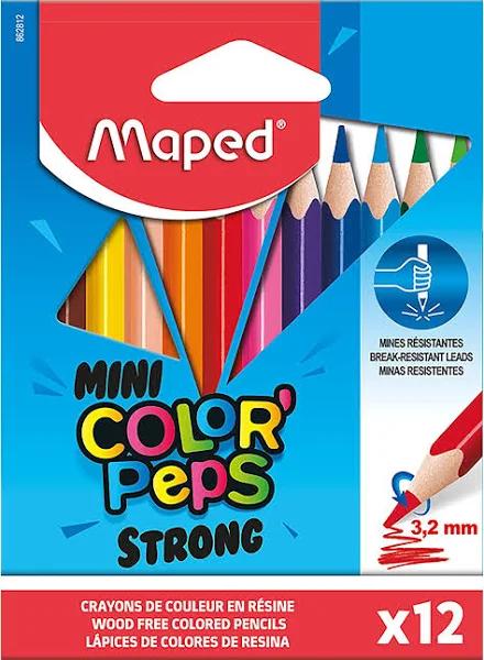 Maped #8862812 Strong Colour Pencils Mini Pack 12 Assorted