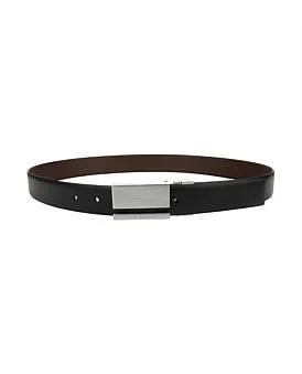 Ted Baker Ventilo Reversable Belt in Black, Size 34 in